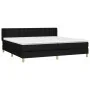 Box spring bed with black fabric mattress 160x200 cm by , Beds and slatted bases - Ref: Foro24-3130603, Price: 489,75 €, Disc...