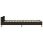 Bed frame with black fabric headboard 80x200 cm by , Beds and slatted bases - Ref: Foro24-3125335, Price: 139,17 €, Discount: %