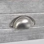 Mesita de noche con 1 cajón gris y blanca de vidaXL, Mesitas de noche - Ref: Foro24-242038, Precio: 48,46 €, Descuento: %