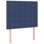 Box spring bed with blue fabric mattress 90x190 cm by , Beds and slatted bases - Ref: Foro24-3137443, Price: 345,32 €, Discou...