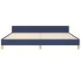 Bettrahmen mit blauem Stoffkopfteil 200x200 cm von , Betten und Lattenroste - Ref: Foro24-3125411, Preis: 226,25 €, Rabatt: %