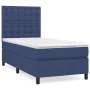 Box spring bed with blue fabric mattress 80x200 cm by , Beds and slatted bases - Ref: Foro24-3142055, Price: 352,64 €, Discou...