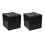 Taburetes cubo negros de vidaXL, Mesitas de noche - Ref: Foro24-60740, Precio: 75,96 €, Descuento: %