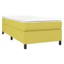 Box spring bed frame green fabric 90x200 cm by , Beds and slatted bases - Ref: Foro24-3120837, Price: 72,70 €, Discount: %
