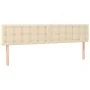 Box spring bed with cream fabric mattress 200x200 cm by , Beds and slatted bases - Ref: Foro24-3130622, Price: 550,80 €, Disc...