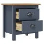Mesita de noche Hill madera maciza de pino gris 46x35x49,5 cm de vidaXL, Mesitas de noche - Ref: Foro24-288905, Precio: 66,07...