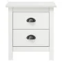 Hill solid white pine wood bedside table 46x35x49.5 cm by vidaXL, Nightstands - Ref: Foro24-288904, Price: 50,98 €, Discount: %