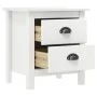 Hill solid white pine wood bedside table 46x35x49.5 cm by vidaXL, Nightstands - Ref: Foro24-288904, Price: 50,98 €, Discount: %