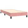 Cama box spring con colchón terciopelo rosa 80x200 cm de , Camas y somieres - Ref: Foro24-3131110, Precio: 288,94 €, Descuent...