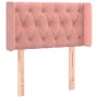 Rosa Samtkopfteil 83x16x78/88 cm von , Kopf- und Fußteile - Ref: Foro24-3119139, Preis: 59,86 €, Rabatt: %