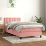 Boxspringbett mit rosa Samtmatratze 80x200 cm von , Betten und Lattenroste - Ref: Foro24-3141514, Preis: 268,40 €, Rabatt: %