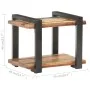 Recycled solid wood bedside table 50x40x40 cm by vidaXL, Nightstands - Ref: Foro24-320491, Price: 68,17 €, Discount: %
