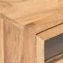 Mesita de noche de madera maciza de acacia 40x30x50 cm de vidaXL, Mesitas de noche - Ref: Foro24-323507, Precio: 106,04 €, De...