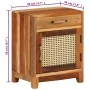 Nachttisch aus recyceltem Massivholz, 40 x 30 x 50 cm von vidaXL, Nachttische - Ref: Foro24-288094, Preis: 118,60 €, Rabatt: %
