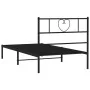 Bettgestell mit schwarzem Metallkopfteil 100x200 cm von , Betten und Lattenroste - Ref: Foro24-355458, Preis: 67,25 €, Rabatt: %