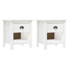 Bedside tables 2 pcs Hill solid pine wood 46x35x49.5 cm by vidaXL, Nightstands - Ref: Foro24-288968, Price: 83,78 €, Discount: %
