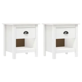 Nachttische 2 Stück Hill massives Kiefernholz 46x35x49,5 cm von vidaXL, Nachttische - Ref: Foro24-288968, Preis: 83,78 €, Rab...