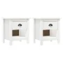 Nachttische 2 Stück Hill massives Kiefernholz 46x35x49,5 cm von vidaXL, Nachttische - Ref: Foro24-288968, Preis: 83,74 €, Rab...