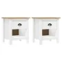 Nachttische 2 Stück Hill massives Kiefernholz 46x35x49,5 cm von vidaXL, Nachttische - Ref: Foro24-288970, Preis: 83,49 €, Rab...