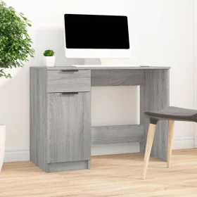 Sonoma gray plywood desk 100x50x75 cm by , Desks - Ref: Foro24-817127, Price: 100,87 €, Discount: %