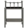 Mesitas de noche 2 unidades metal y vidrio gris y negro de vidaXL, Mesitas de noche - Ref: Foro24-325077, Precio: 45,92 €, De...