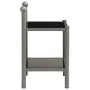 Mesitas de noche 2 unidades metal y vidrio gris y negro de vidaXL, Mesitas de noche - Ref: Foro24-325077, Precio: 45,92 €, De...