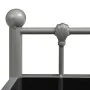 Mesitas de noche 2 unidades metal y vidrio gris y negro de vidaXL, Mesitas de noche - Ref: Foro24-325077, Precio: 45,92 €, De...