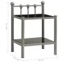 Mesitas de noche 2 unidades metal y vidrio gris y negro de vidaXL, Mesitas de noche - Ref: Foro24-325077, Precio: 45,92 €, De...