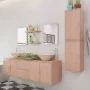 Conjunto de muebles de baño y lavabo 9 piezas beige de vidaXL, Muebles de baño - Ref: Foro24-272230, Precio: 363,19 €, Descue...