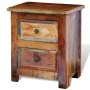 Nightstand with 2 drawers solid recycled wood by vidaXL, Nightstands - Ref: Foro24-241643, Price: 168,61 €, Discount: %