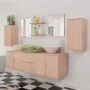 Conjunto de muebles de baño y lavabo 9 piezas beige de vidaXL, Muebles de baño - Ref: Foro24-272230, Precio: 363,19 €, Descue...