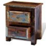 Nightstand with 2 drawers solid recycled wood by vidaXL, Nightstands - Ref: Foro24-241643, Price: 168,61 €, Discount: %