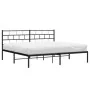 Bed frame with black metal headboard 183x213 cm by , Beds and slatted bases - Ref: Foro24-355664, Price: 98,36 €, Discount: %