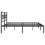 Bed frame with black metal headboard 183x213 cm by , Beds and slatted bases - Ref: Foro24-355664, Price: 98,36 €, Discount: %