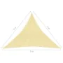 HDPE triangular sail awning 5x5x5 mm beige by vidaXL, Umbrellas - Ref: Foro24-42286, Price: 31,69 €, Discount: %