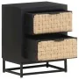 Nachttisch aus massivem Mangoholz, 40 x 30 x 50 cm von vidaXL, Nachttische - Ref: Foro24-323494, Preis: 102,31 €, Rabatt: %