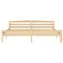 Solid pine wood bed frame 200x200 cm by vidaXL, Beds and slatted bases - Ref: Foro24-322067, Price: 108,37 €, Discount: %