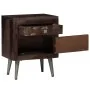 Mesita de noche de madera maciza reciclada 40x30x50 cm de vidaXL, Mesitas de noche - Ref: Foro24-245916, Precio: 115,89 €, De...