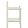 Transparent white glass metal bedside table 45x34.5x60.5cm by vidaXL, Nightstands - Ref: Foro24-325090, Price: 31,17 €, Disco...
