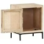 Solid mango wood and natural cane bedside table 40x30x50 cm by vidaXL, Nightstands - Ref: Foro24-323509, Price: 76,25 €, Disc...