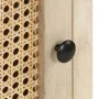 Solid mango wood and natural cane bedside table 40x30x50 cm by vidaXL, Nightstands - Ref: Foro24-323509, Price: 76,25 €, Disc...