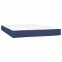 Box spring bed with blue fabric mattress 140x190 cm by , Beds and slatted bases - Ref: Foro24-3142095, Price: 500,13 €, Disco...