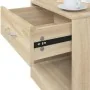 Mesitas de noche 2 unidades con un cajón y estante color roble de vidaXL, Mesitas de noche - Ref: Foro24-242546, Precio: 54,5...