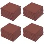 Losetas de goma protección de caídas 24 unidades 50x50x3cm rojo de vidaXL, Suelos y moquetas - Ref: Foro24-276272, Precio: 40...
