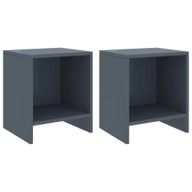 Nightstands 2 pcs light gray pine wood 35x30x40 cm by vidaXL, Nightstands - Ref: Foro24-322243, Price: 35,80 €, Discount: %