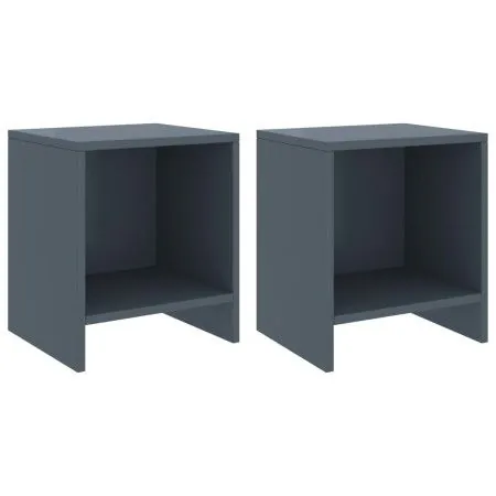 Nachttische 2 Stück hellgraues Kiefernholz 35x30x40 cm von vidaXL, Nachttische - Ref: Foro24-322243, Preis: 35,78 €, Rabatt: %