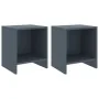 Nachttische 2 Stück hellgraues Kiefernholz 35x30x40 cm von vidaXL, Nachttische - Ref: Foro24-322243, Preis: 35,78 €, Rabatt: %