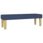 Box spring bed with blue fabric mattress 140x200 cm by , Beds and slatted bases - Ref: Foro24-3137483, Price: 530,65 €, Disco...