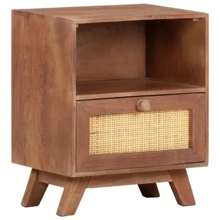 Nachttisch aus massivem Mangoholz, 40 x 30 x 50 cm von vidaXL, Nachttische - Ref: Foro24-323597, Preis: 85,06 €, Rabatt: %