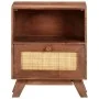 Nachttisch aus massivem Mangoholz, 40 x 30 x 50 cm von vidaXL, Nachttische - Ref: Foro24-323597, Preis: 85,06 €, Rabatt: %